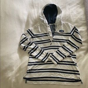 LL BEAN SOFT COTTON PULLOVER WITH HOOD